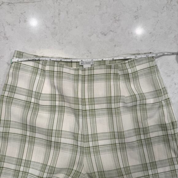 West of Melrose Green Plaid Straight-Leg Pants Women's Small Preppy Cottage - Picture 9 of 14